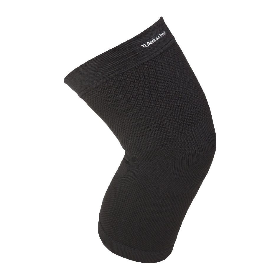 black knee brace with 4-way stretch