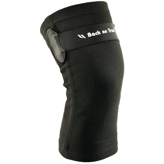 black knee brace with velcro strap