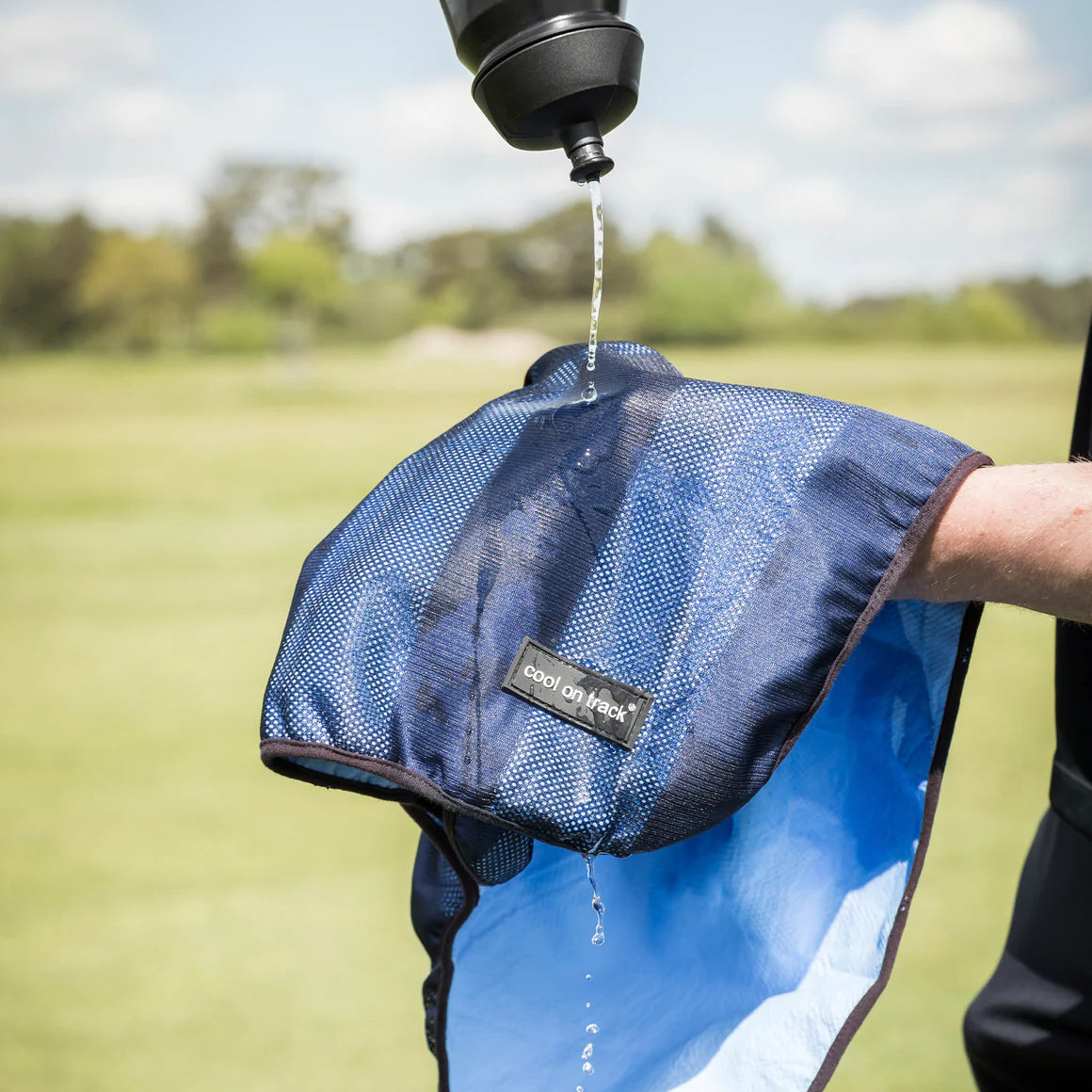 cool on track towel being rehydrated