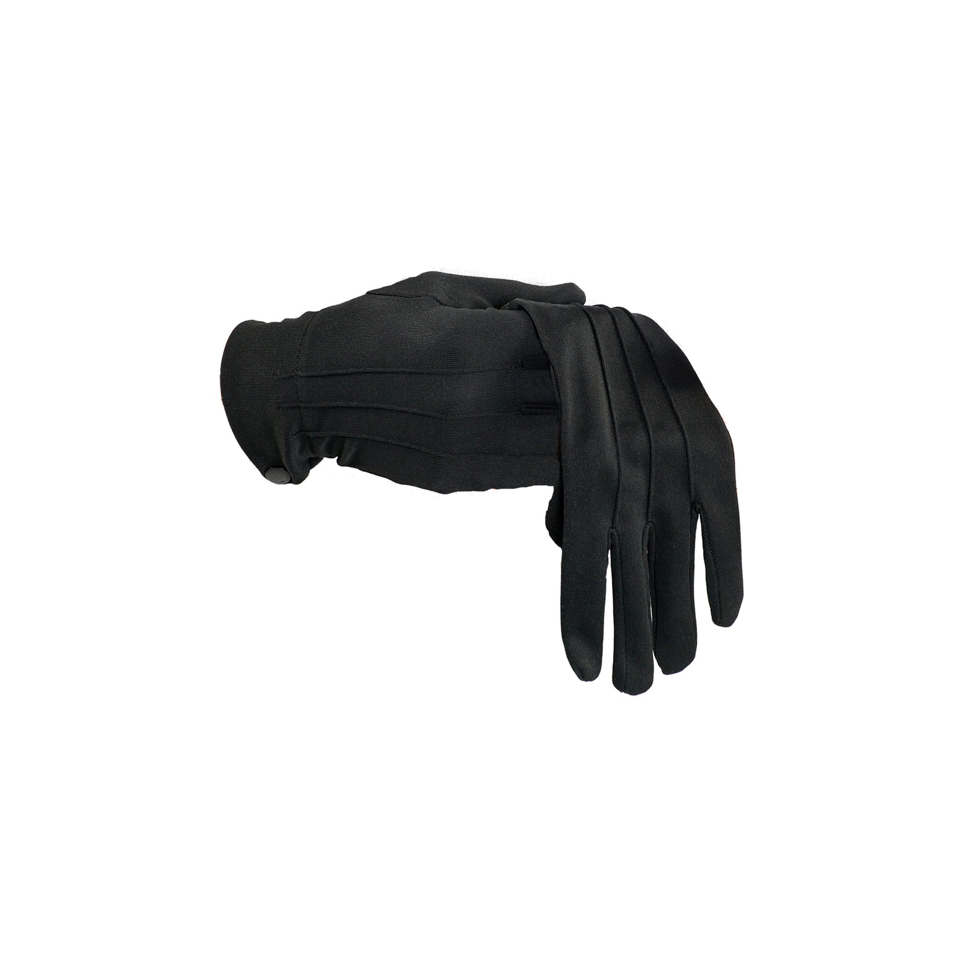 pair of thin black gloves