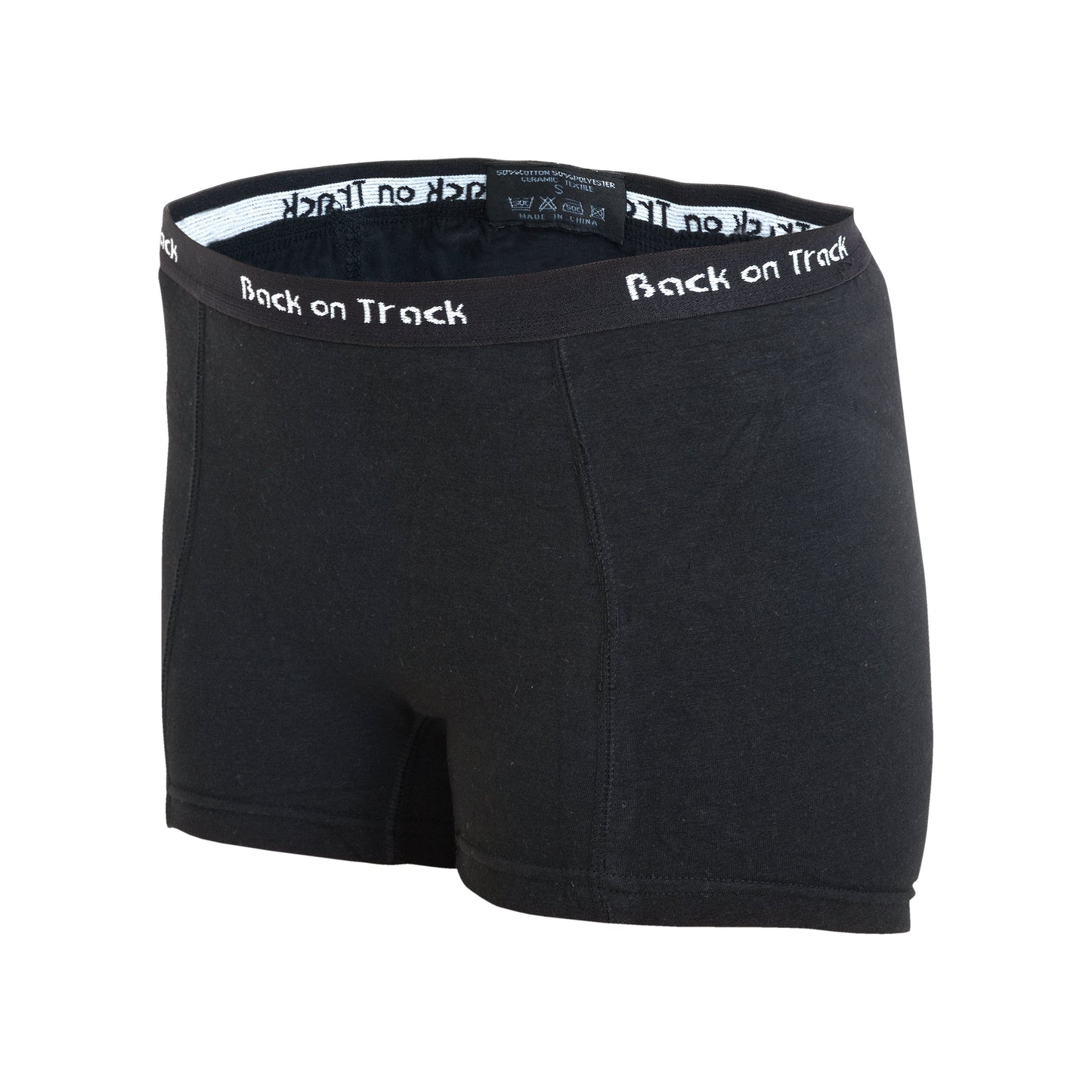 womens black boxer shorts