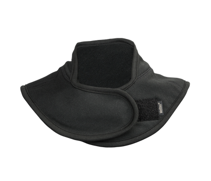 neck cover, black, with velcro tabs 