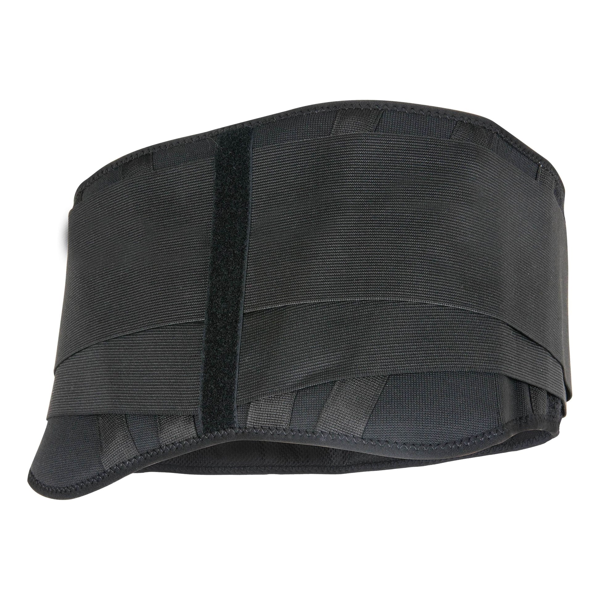 back brace black, double layer with support