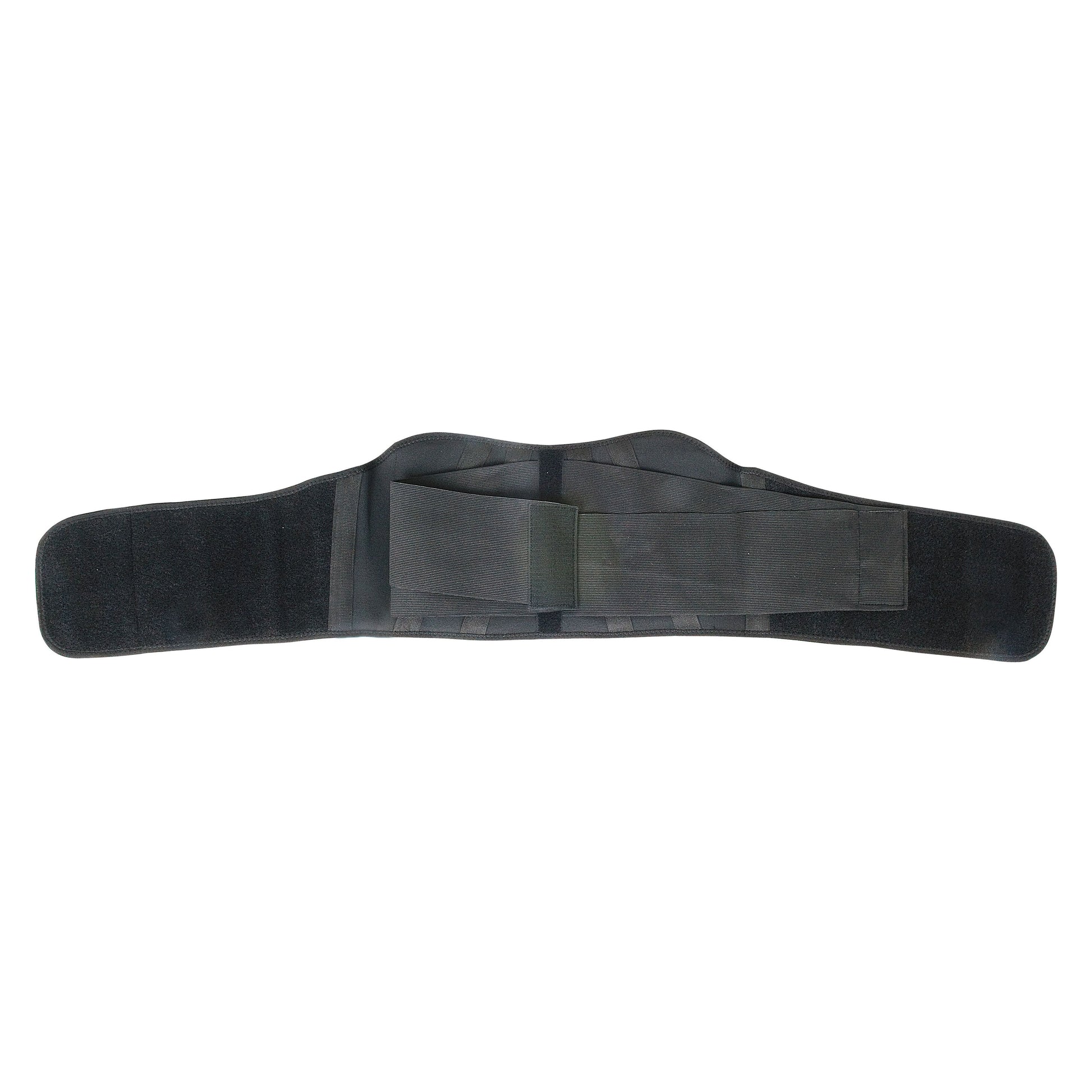 back brace black, double layer with support