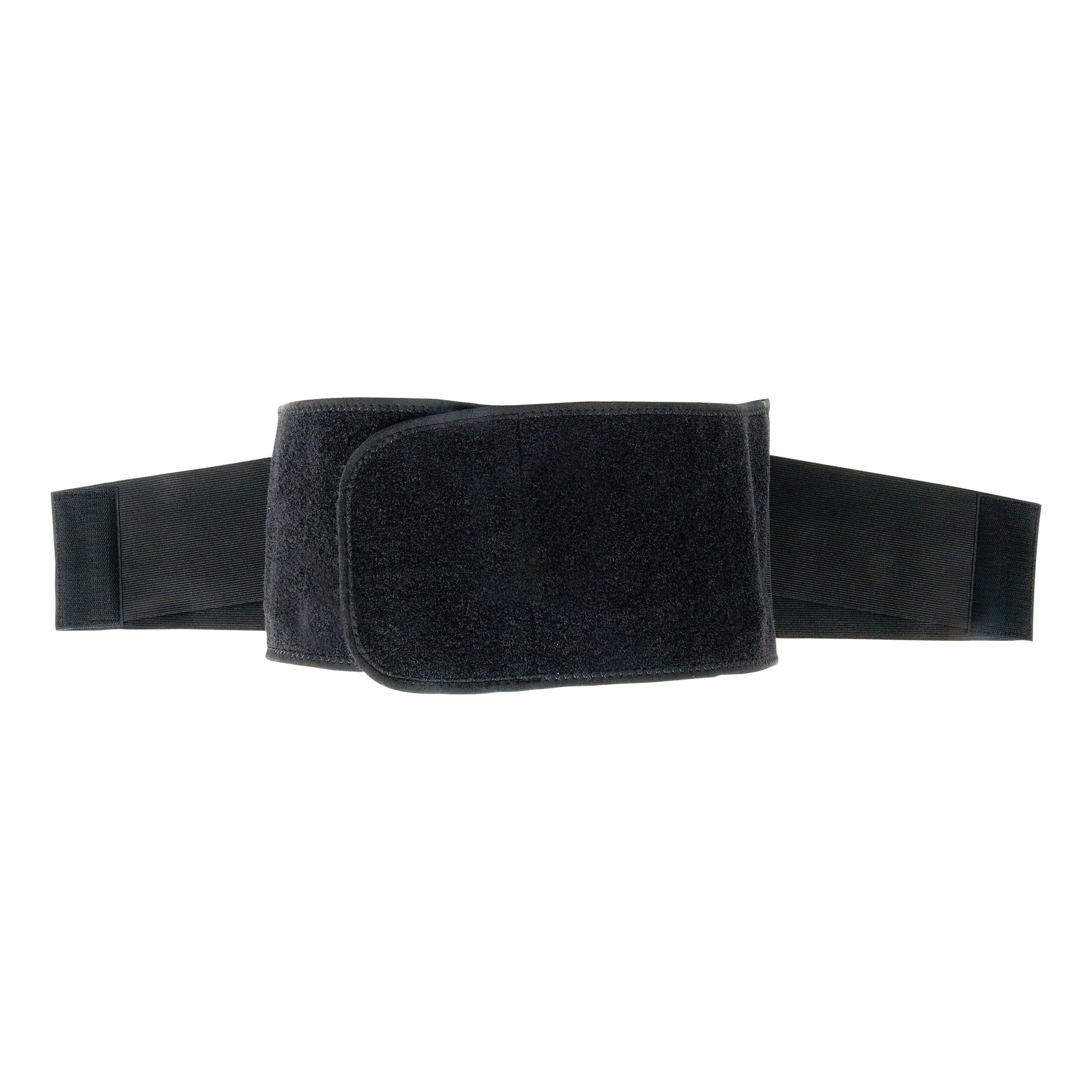 back brace black, double layer with support