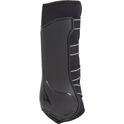 black hind work boot, side profile