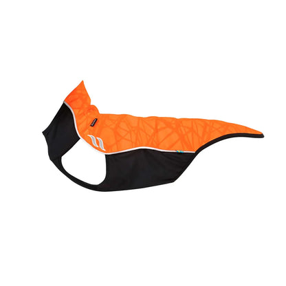 orange reflective dog jacket