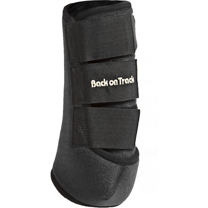 black front leg exercise boot - horse