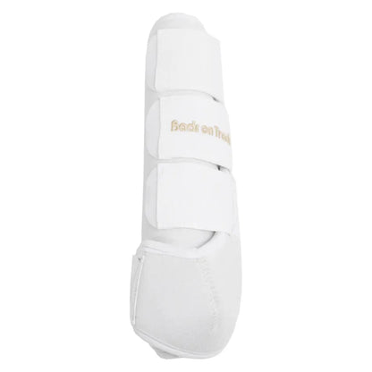 white exercise boot for hind horse leg