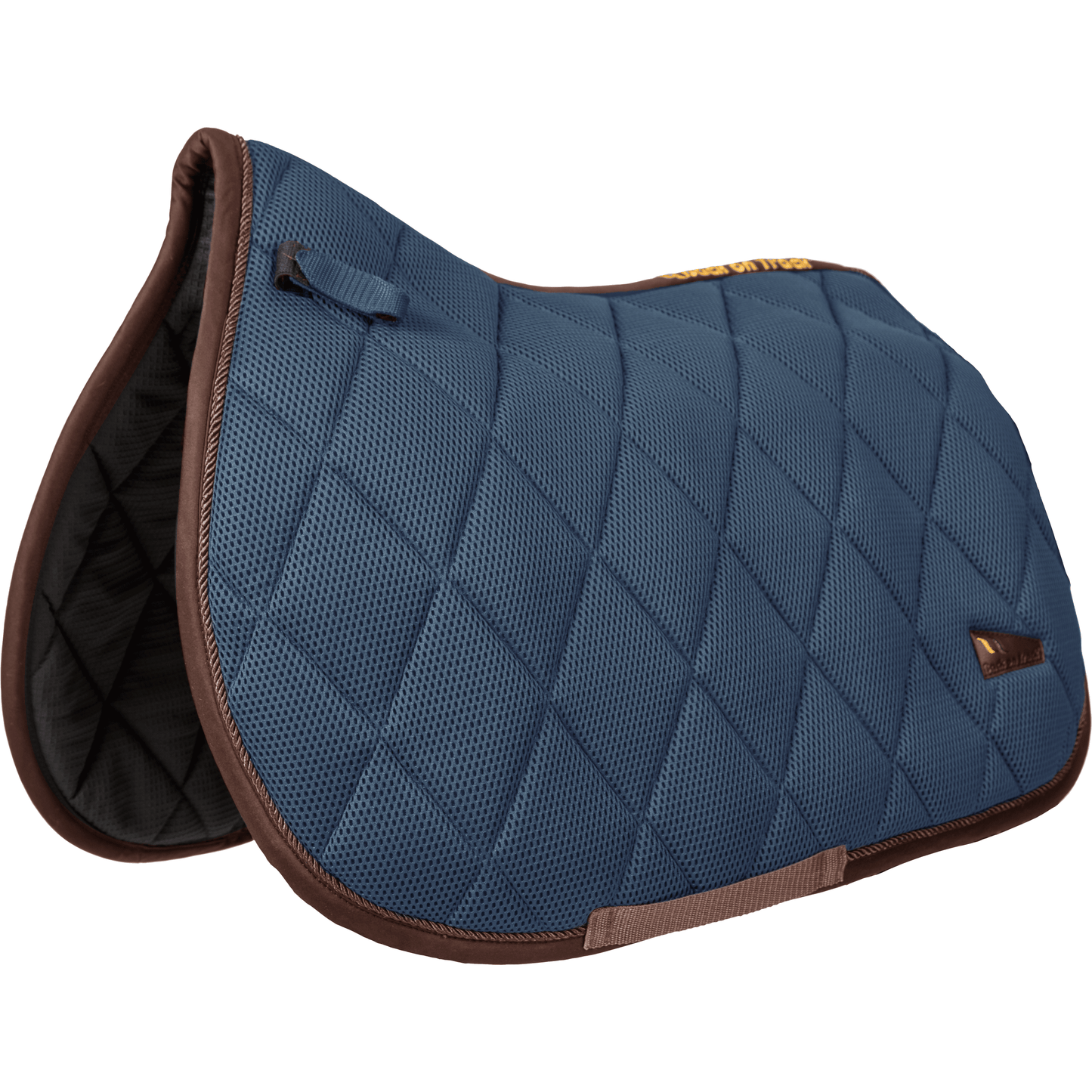 navy airflow saddle pad , jumping or all purpose shape 