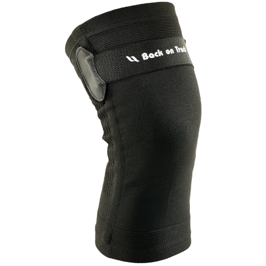 black knee brace with velcro strap 