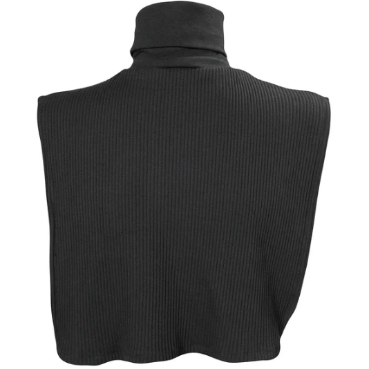 black polo neck cover , back view