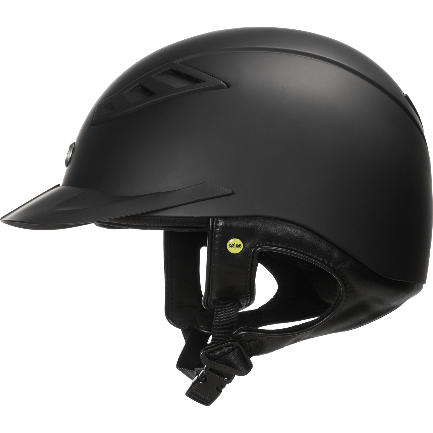 Black smooth riding helmet