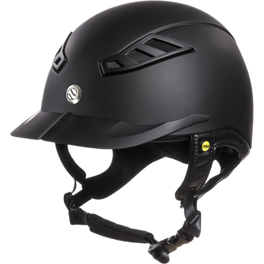 Black smooth riding helmet