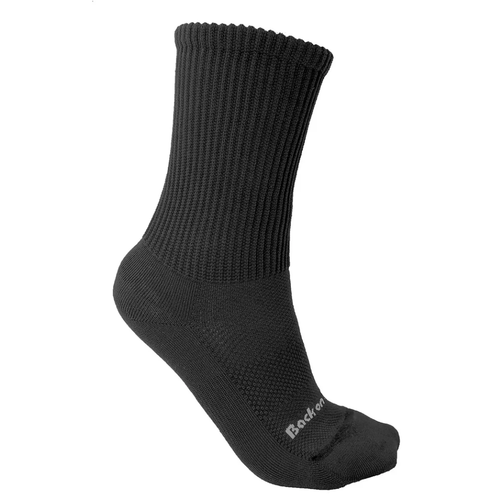 black sock knitted for comfort