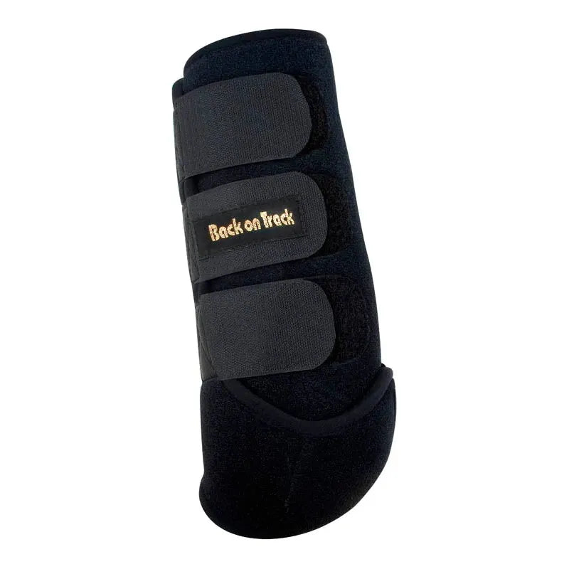 black exercise boot for hind horse leg