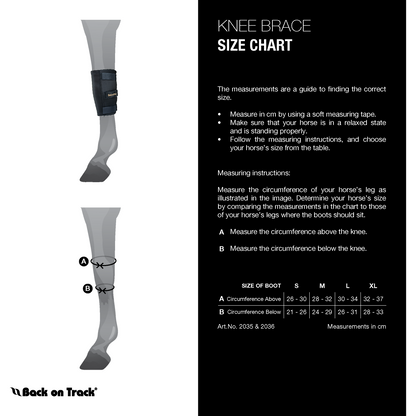 measuring guide for knee boots