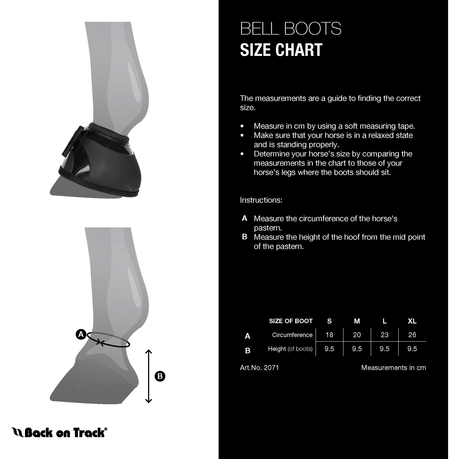 performance bell boot size guide