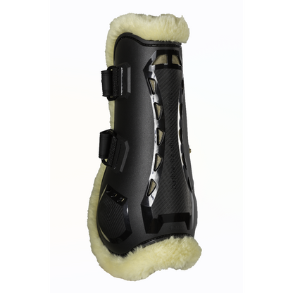 airflow tendon boot black fur lined