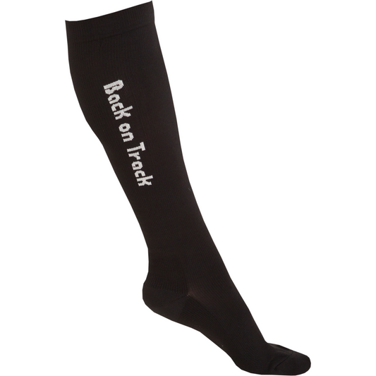 knee sock with logo along side