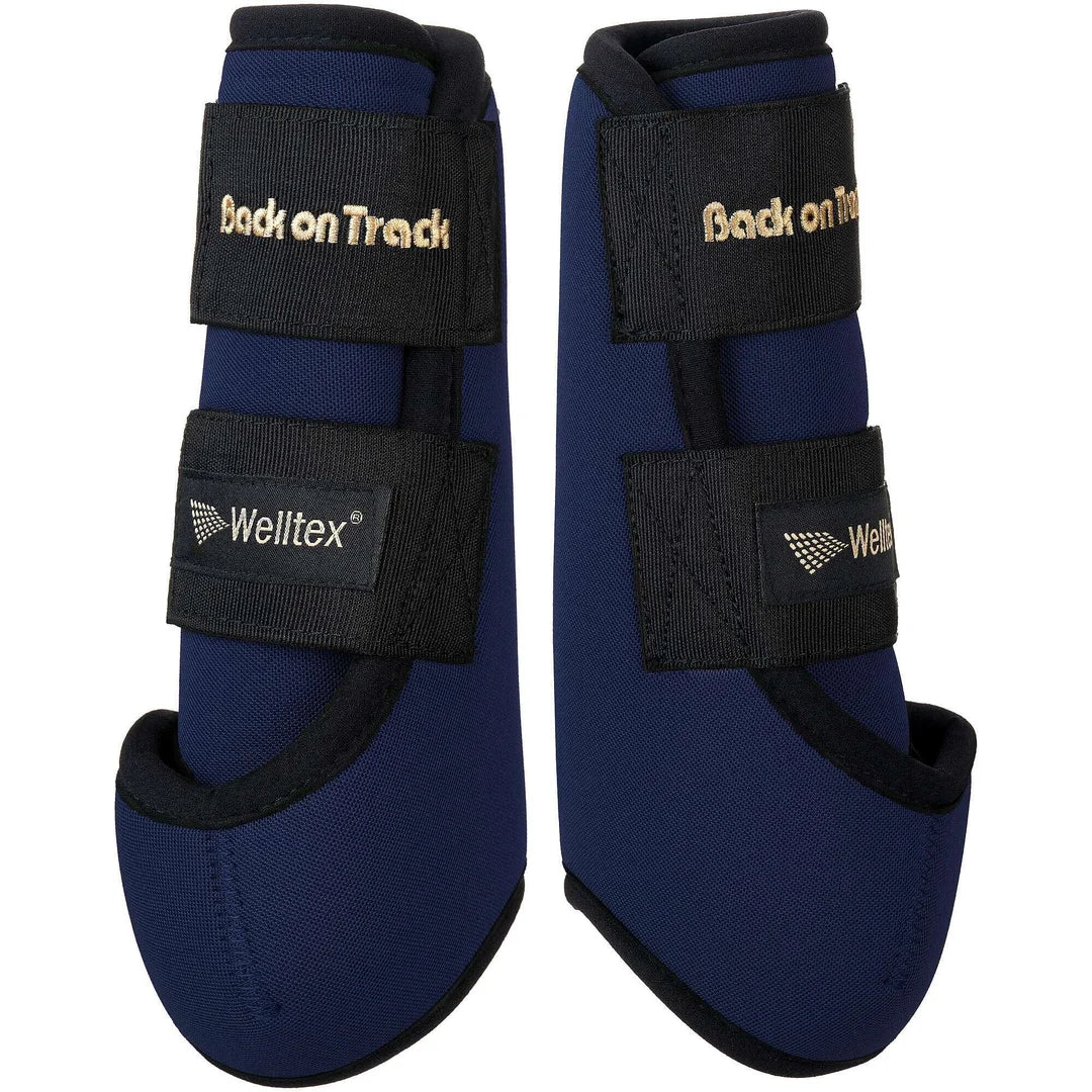 pair of navy opal exercise boots